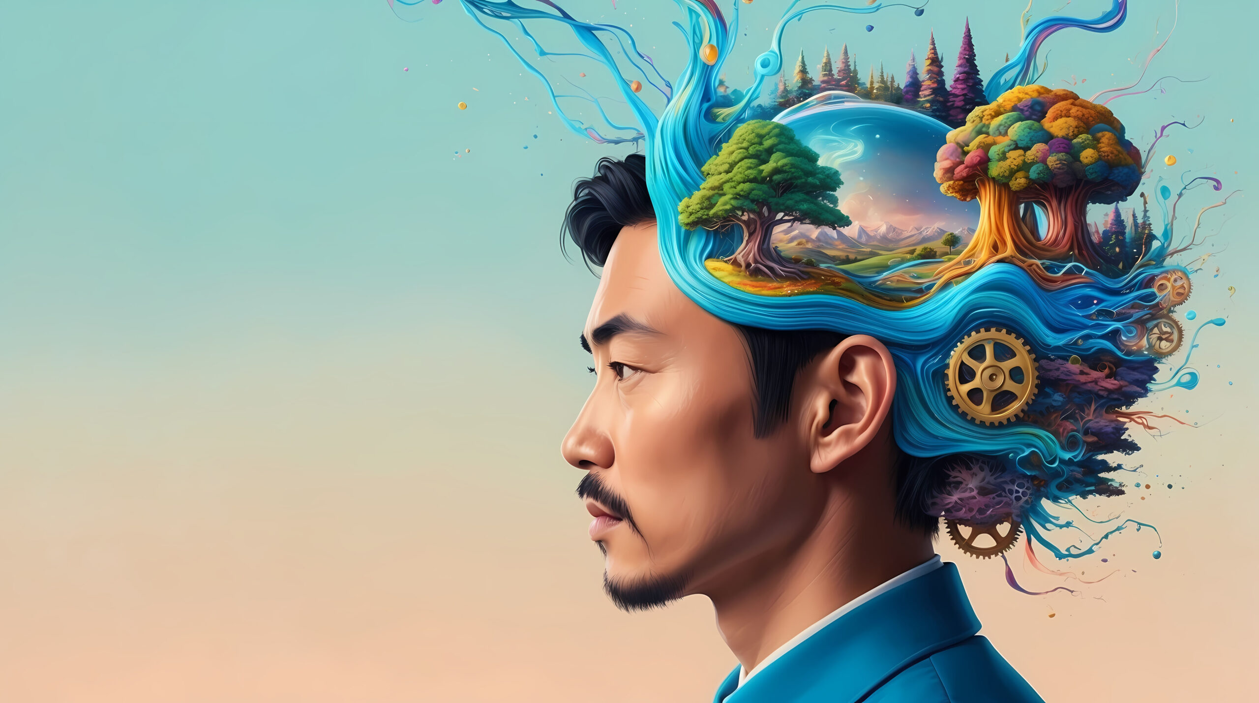 representation of human collective-mind-process-concept-digital-art-style