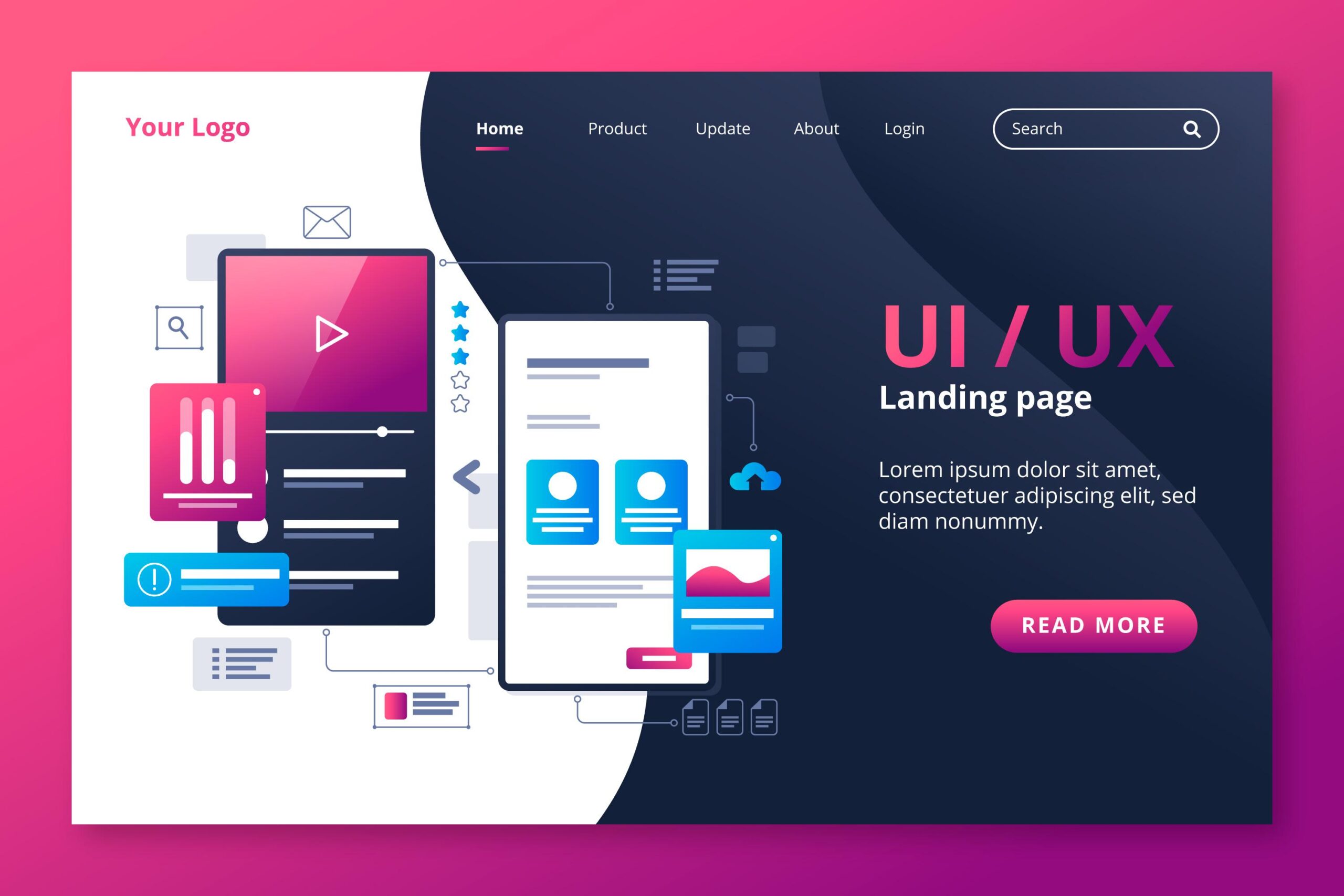 What UI UX design with example